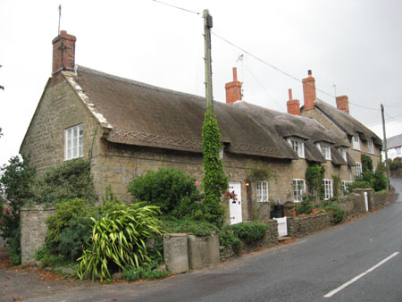 Thatched cottages in Burton Bradstock