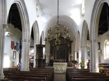 Interior of St Peters Church, Abbotsbury, Dorset