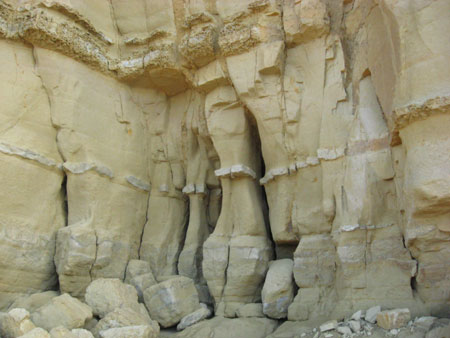 rock formations on the jurassic coastline near burton bradstock, dorset