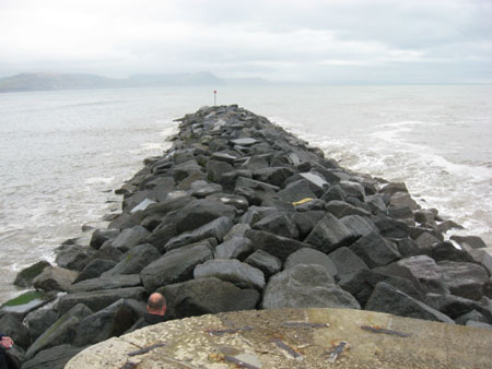 the end of the cob, lyme regis,dorset