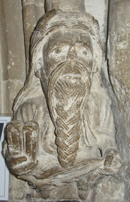 moses with horns, wimborne minster