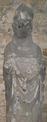 spooky statues in new college cloisters, oxford